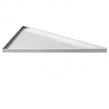 Dural TI-SHELF DNS Triangle Shaped Right Corner Shelf Brushed Stainless Steel (Choice Of Size) 